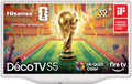 Hisense 32-Inch S5 DécoTV Series Hi-QLED FHD Smart Fire TV (32S5QF, 2025 Model) - Versatile Fit, Hi-QLED Color, Art-Inspired Design, Fluid Central Stand, DTS Virtual: X, Stream Live TV Without Cable