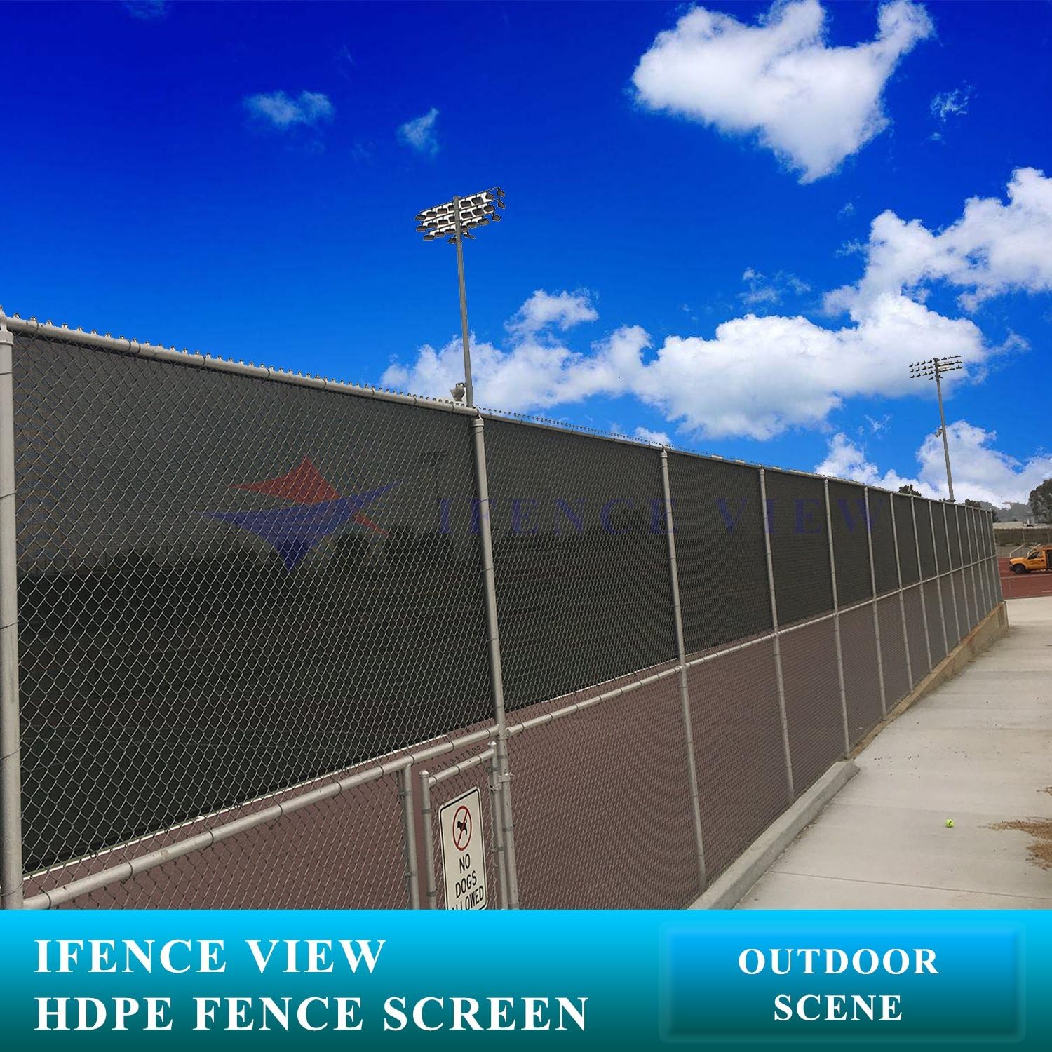 Ifenceview 3' x 1' to 3' x 100' Black Shade Cloth Fabric Fence Privacy Screen Panels Mesh Net for Construction Site Yard Garden Pergola Gazebos Railing Canopy Awning 180 GSM UV Protection (3' x 65')