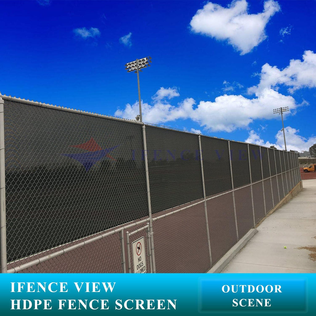 Ifenceview 3' x 1' to 3' x 100' Black Shade Cloth Fabric Fence Privacy Screen Panels Mesh Net for Construction Site Yard Garden Pergola Gazebos Railing Canopy Awning 180 GSM UV Protection (3' x 70')