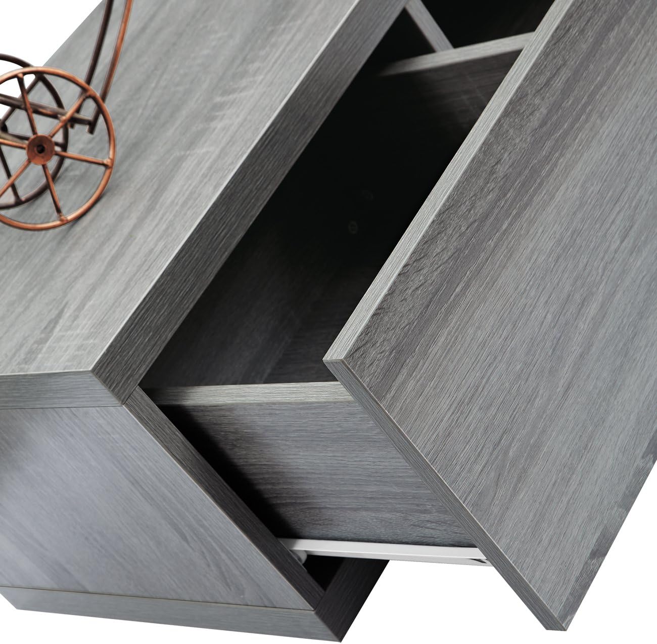 Adjustable TV Stand for 65 Inch TV, Modern TV Stand for Living Room with Storage, Expandable Base Entertainment Center Fits Screens up to 65' When TV is Measured Diagonally, Grey