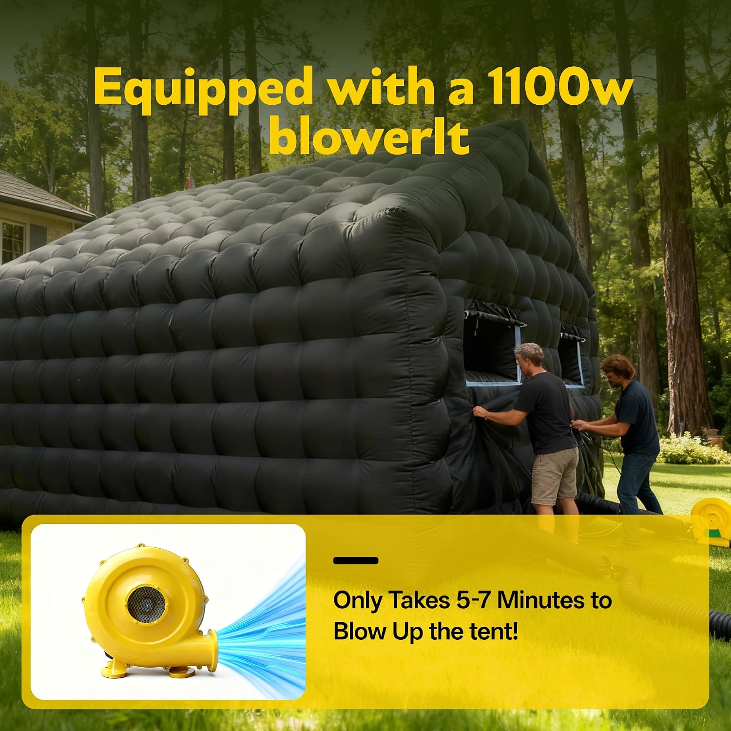 Party Tent Large,Large Gazebo Event House,Inflatable Outdoor Party Tent,for Birthday Party, School Camping, Disco Nightclub, Wedding Party (29FT)
