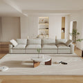Cloud Modular Sectional Sofa Couch,160' Convertible Couches Wide 4 Seater Sofa for Living Room,Minimalist Deep Sofa Couches,Covers Washable&Replaceable(Khkai)