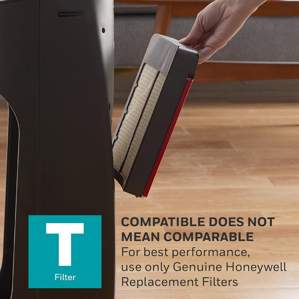 Honeywell Top Fill Tower Humidifier, Digital Humidistat, Black – Cool Mist Humidifiers for Bedroom, Home or Office with Space-Saving Tower Design