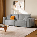 LINSY HOME Cloud Couch Sectional, Modular Sofa Sectionals for Living Room Bedroom, 91' 2 Seater Love Seat Couch, Deep Seat Cozy Couch Luxury Chenille Sofas, Grey
