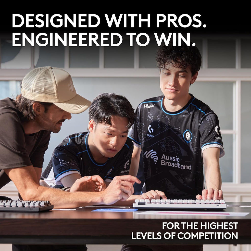 Logitech G PRO X TKL Lightspeed Wireless Gaming Keyboard, Ultra-Portable Tenkeyless Design, LIGHTSYNC RGB, PBT keycaps, Tactile Switches (GX Brown) - Magenta