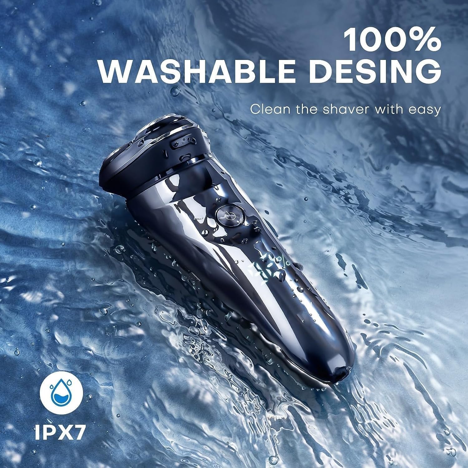 Electric Shavers for Men, Electric Shaver for Men Rechargeable Shaving Mashine Waterproof Men's Electric Razor Beard Trimmer USB Fast Charge