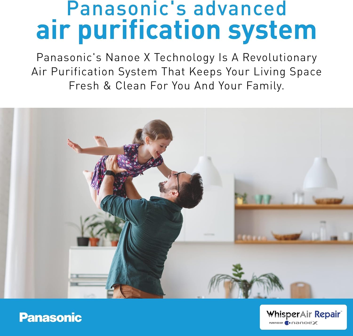 Panasonic WhisperAir Repair Filter-Free Ceiling Mount Air Purifier, FV-01VCN1