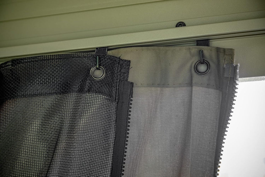 Sojag Taupe Curtains for Monaco/Messina/Mykonos Gazebos, 12 ft. x 12 ft., Spun, Outdoor Shades
