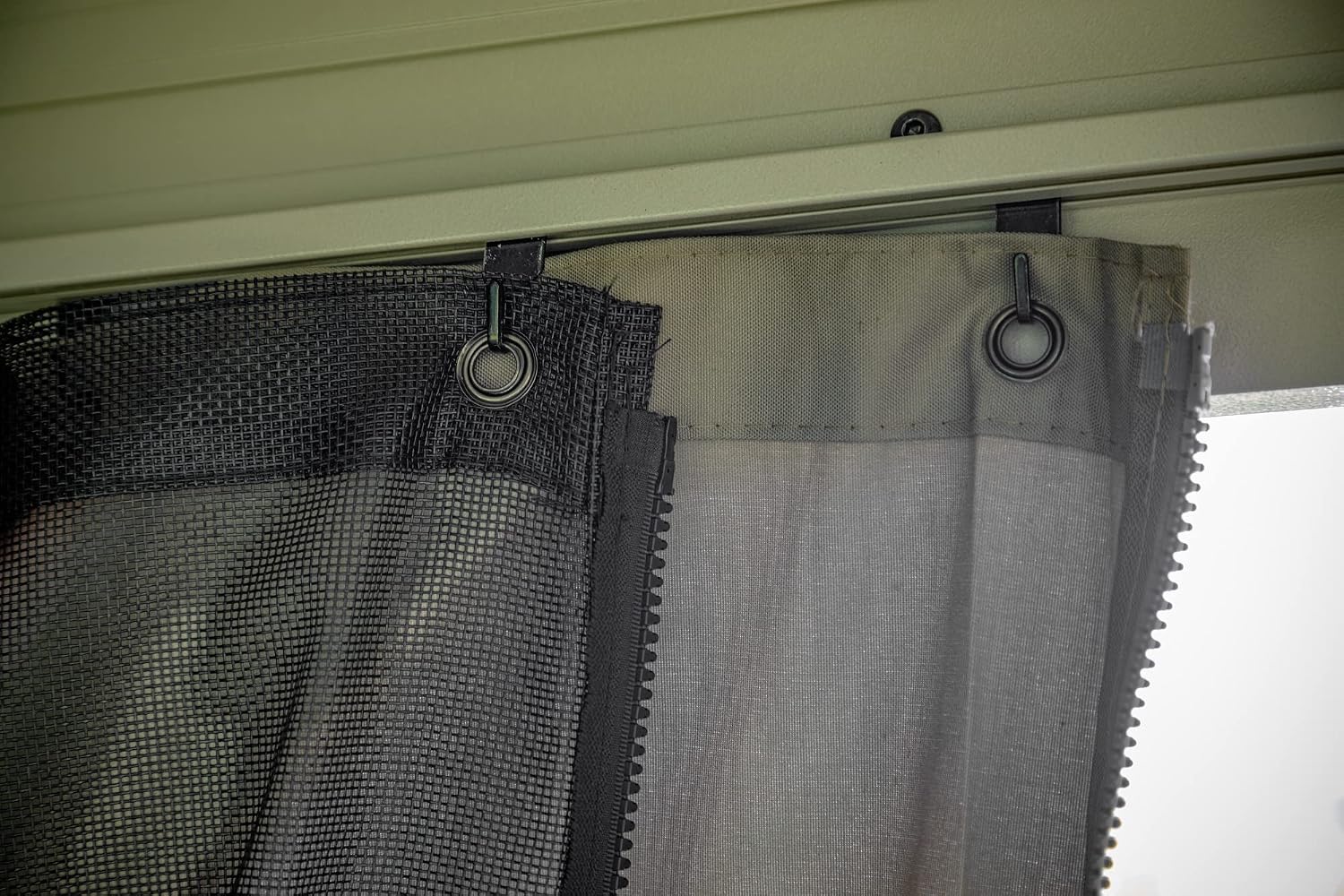 Sojag Taupe Curtains for Monaco/Messina/Mykonos Gazebos, 12 ft. x 12 ft., Spun, Outdoor Shades