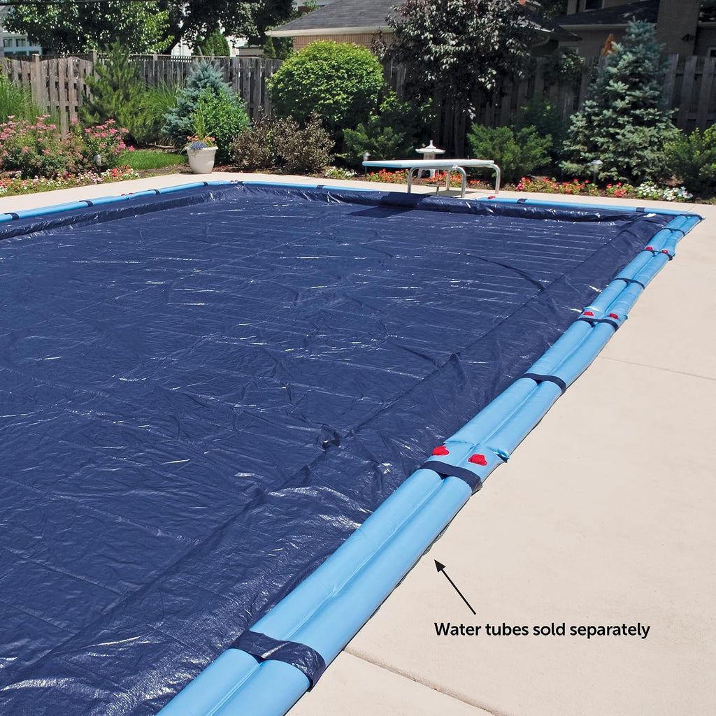 In The Swim Blue 25' x 45' Rectangle Inground Winter Cover - Economy - 8 Year - 7 x 7 Scrim