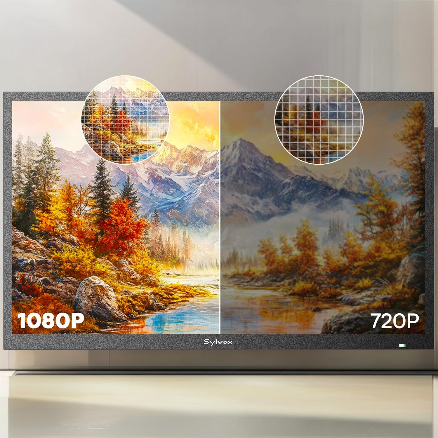 SYLVOX 32' Smart Outdoor TV,1080P Full Sun Outdoor Television with 1500 Nits High Brightness, IP55 Weatherproof TV for Outside, Google System WiFi Bluetooth Google Assistant Chromecast (Pool Se)