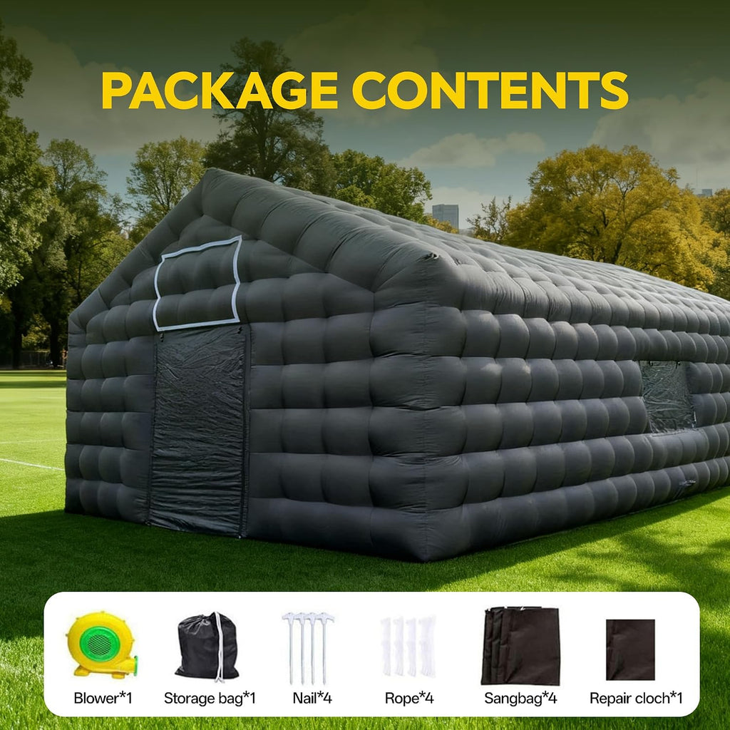 Party Tent Large,Large Gazebo Event House,Inflatable Outdoor Party Tent,for Birthday Party, School Camping, Disco Nightclub, Wedding Party (29FT)