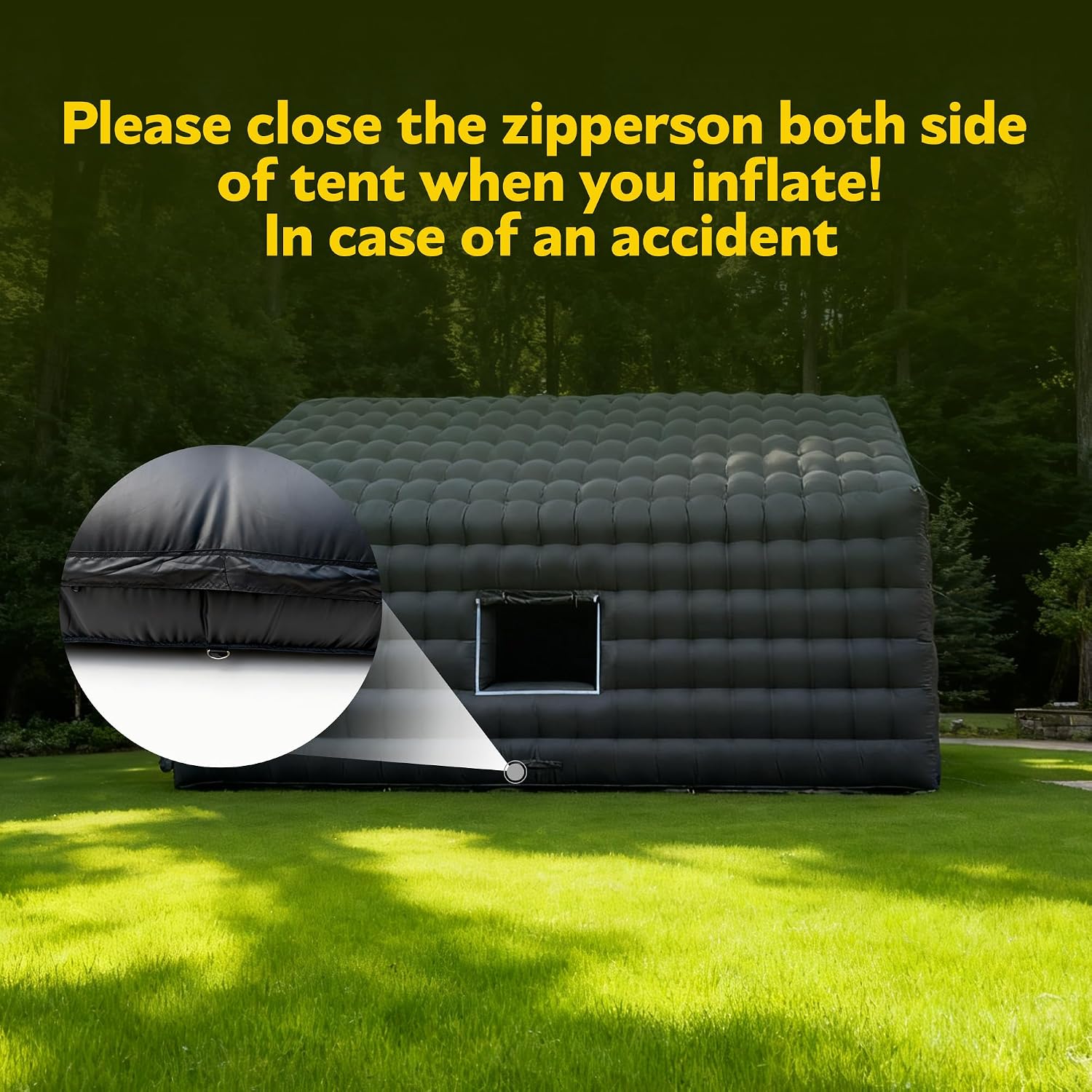 Party Tent Large,Large Gazebo Event House,Inflatable Outdoor Party Tent,for Birthday Party, School Camping, Disco Nightclub, Wedding Party (29FT)