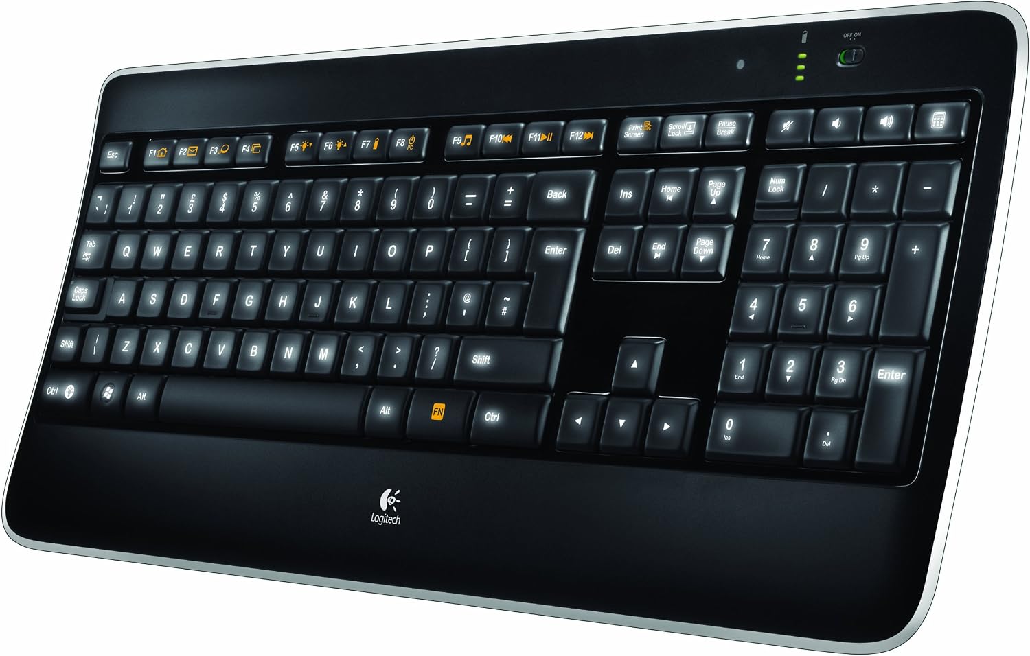 Logitech K800 Wireless Illuminated Keyboard