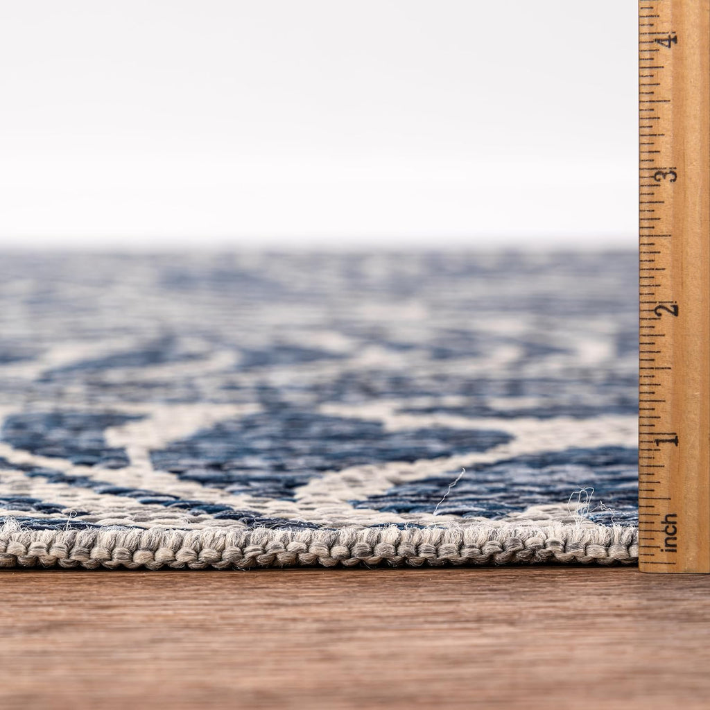Keen Home Design Terrace Outdoor Area Rug - 9x12 Washable Indoor/Outdoor Rug for Patio, Kitchen, Balcony, Beach, Garden, Deck and Porch, Size: 8'10'x12'