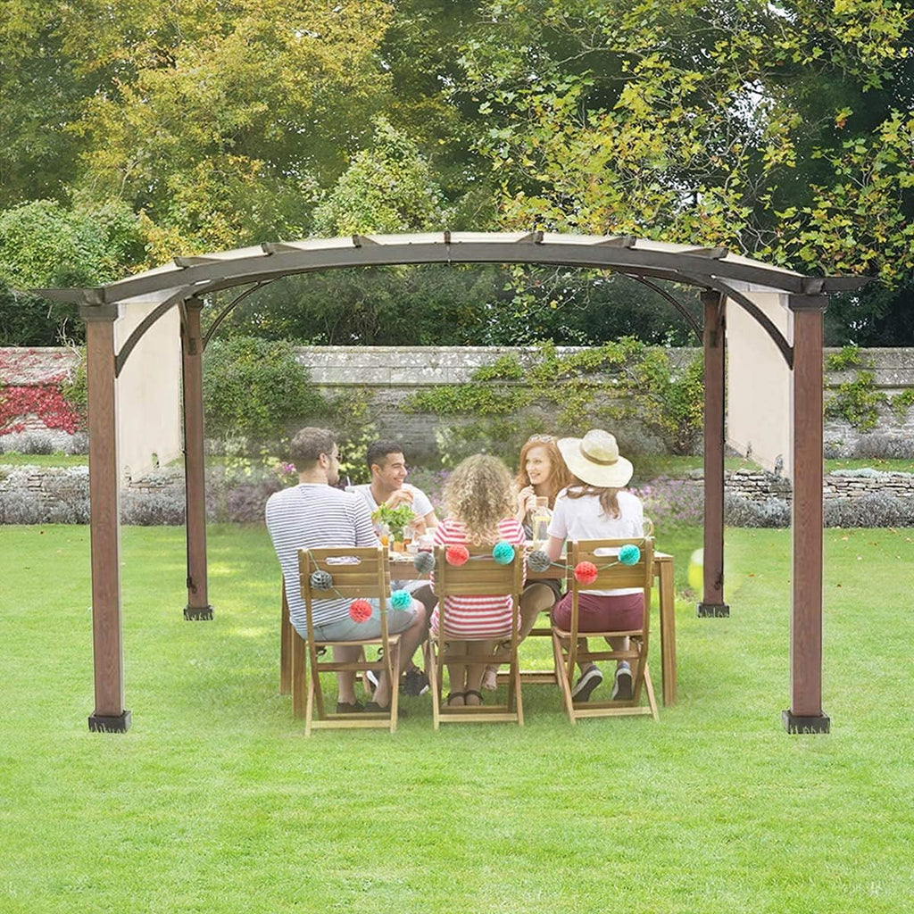 Ontheway Replacement Sling Canopy for for A+R Freestanding Pergola Sold at Lowe's,10x10ft #L-PG152PST-B (Size: 200' (L) x 103' (W)) Beige