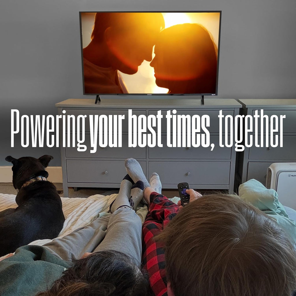 Westinghouse Roku TV - 43 Inch Smart TV, FHD QLED Television w/Dolby Digital+, Wi-Fi & Mobile App Connectivity, Flat Screen, Bluetooth, Compatible w/Apple AirPlay, Alexa, & Google Assistant