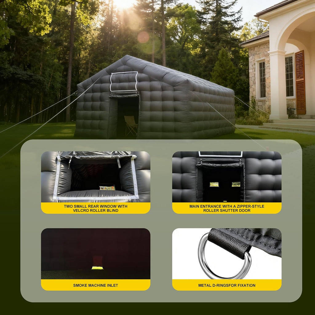 Party Tent Large,Large Gazebo Event House,Inflatable Outdoor Party Tent,for Birthday Party, School Camping, Disco Nightclub, Wedding Party (20FT)