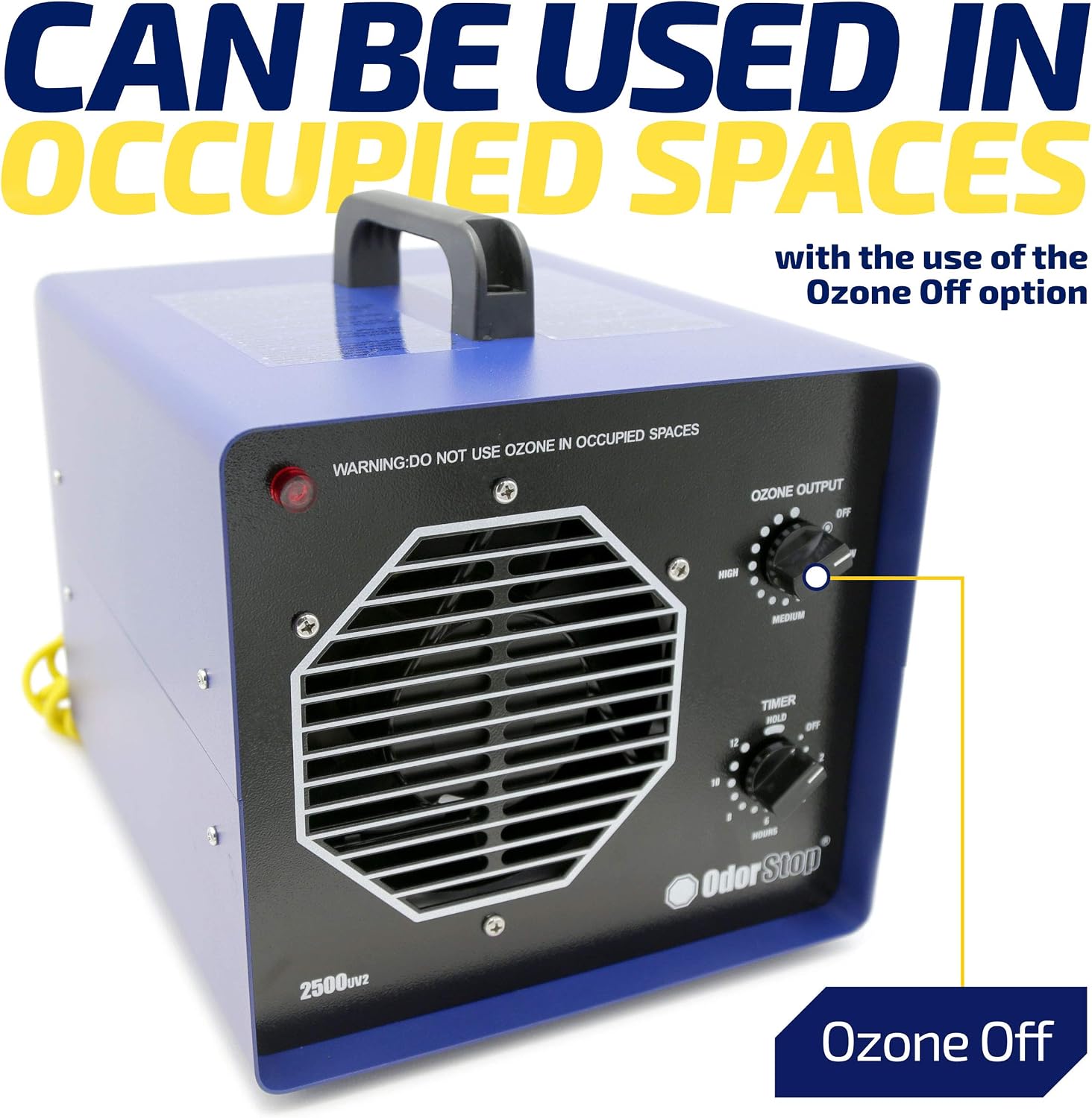 OdorStop OS3500UV2 Professional Grade Ozone Generator/UV Air Purifier for Areas of 3500 Square Feet+, For Deodorizing and Purifying Medium to Large Spaces Such as Homes and Offices