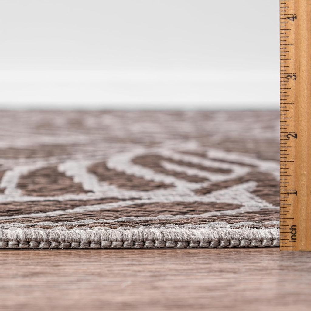 Keen Home Design Terrace Outdoor Area Rug - 9x12 Washable Indoor/Outdoor Rug for Patio, Kitchen, Balcony, Beach, Garden, Deck and Porch, Size: 8'10'x12'
