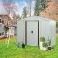 KEIKI 6x5 FT Outdoor Metal Storage Shed with Peaked Roof,Vents and Lockable Door for Garden Yard Lawn