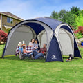 UNICAMPER Beach Tent 12 X 12ft Large UPF50+ Pop Up Canopy with 2-Pcs Side Wall