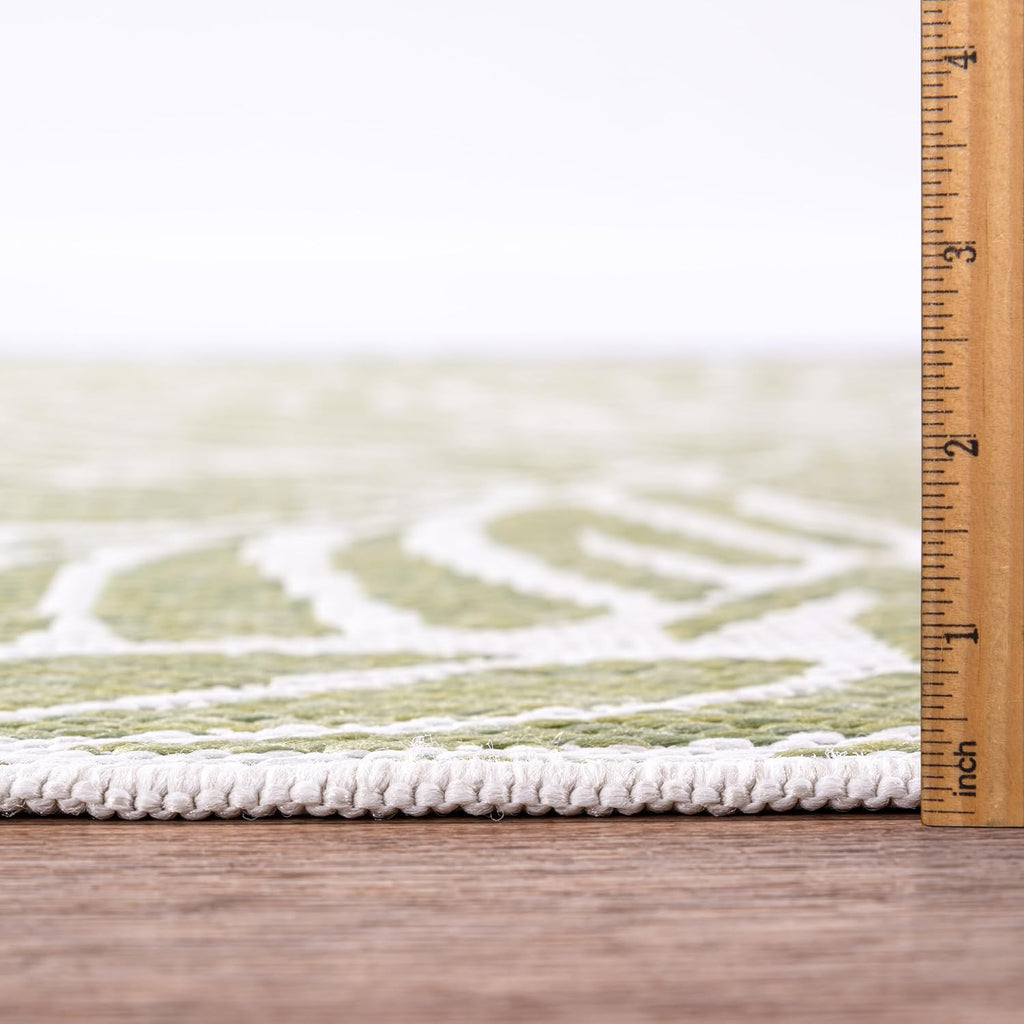 Keen Home Design Terrace Outdoor Area Rug - 9x12 Washable Indoor/Outdoor Rug for Patio, Kitchen, Balcony, Beach, Garden, Deck and Porch, Size: 8'10'x12'