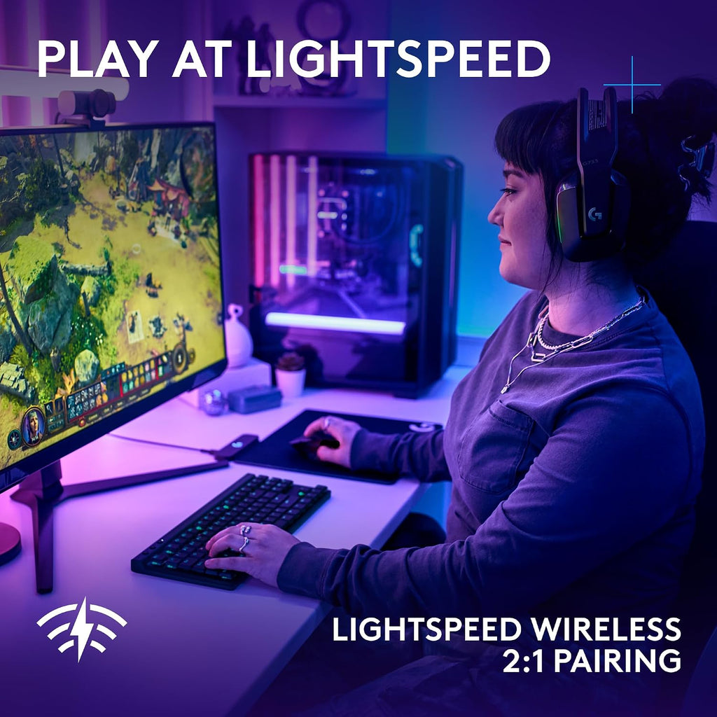 Logitech G502 X Lightspeed Wireless Gaming Mouse + G515 TKL Wireless Gaming Keyboard (Tactile) Bundle: Black