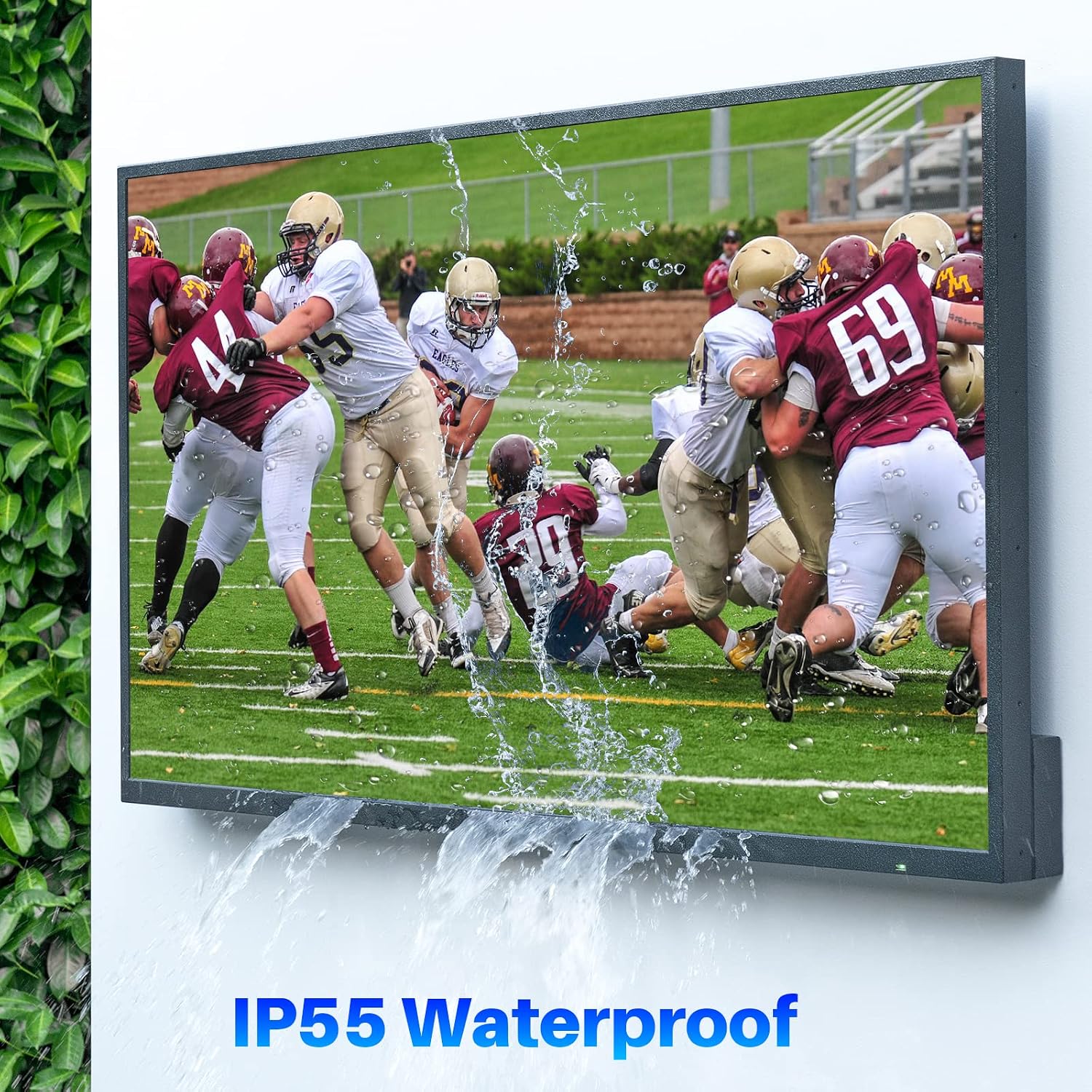 SYLVOX 43' Outdoor TV, Waterproof 4K Ultra HD HDR Smart TV with Bluetooth WiFi Function for Partial Sunshine Areas