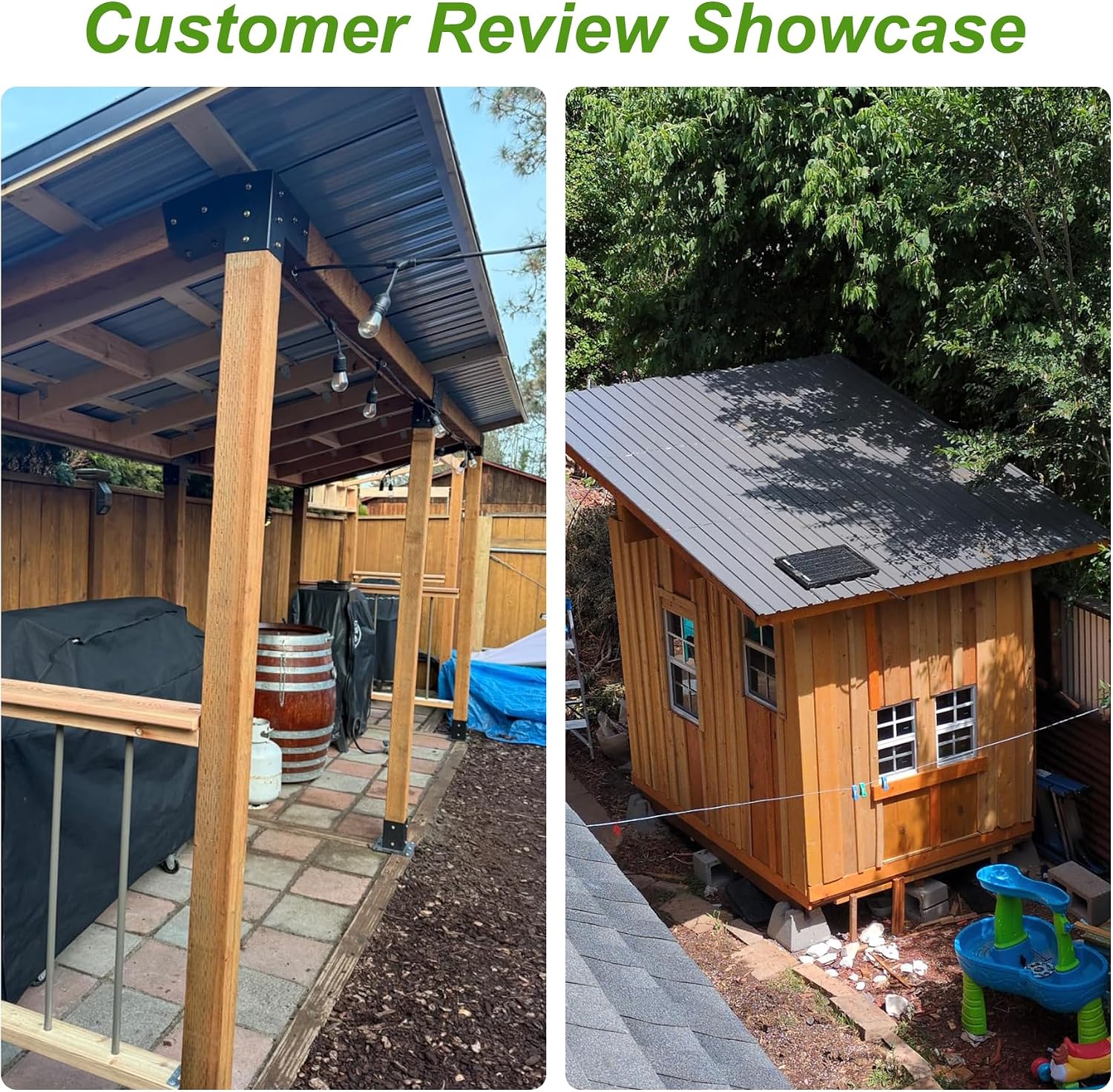 20PCS Metal Roofing Panels, Corrugated Galvanized Roof Panels, Waterproof Metal Siding Panels with 120 Pcs Steel Screws for Pergola, Gazebo, Shed, Garages, Stables and Mobile Homes -Brown