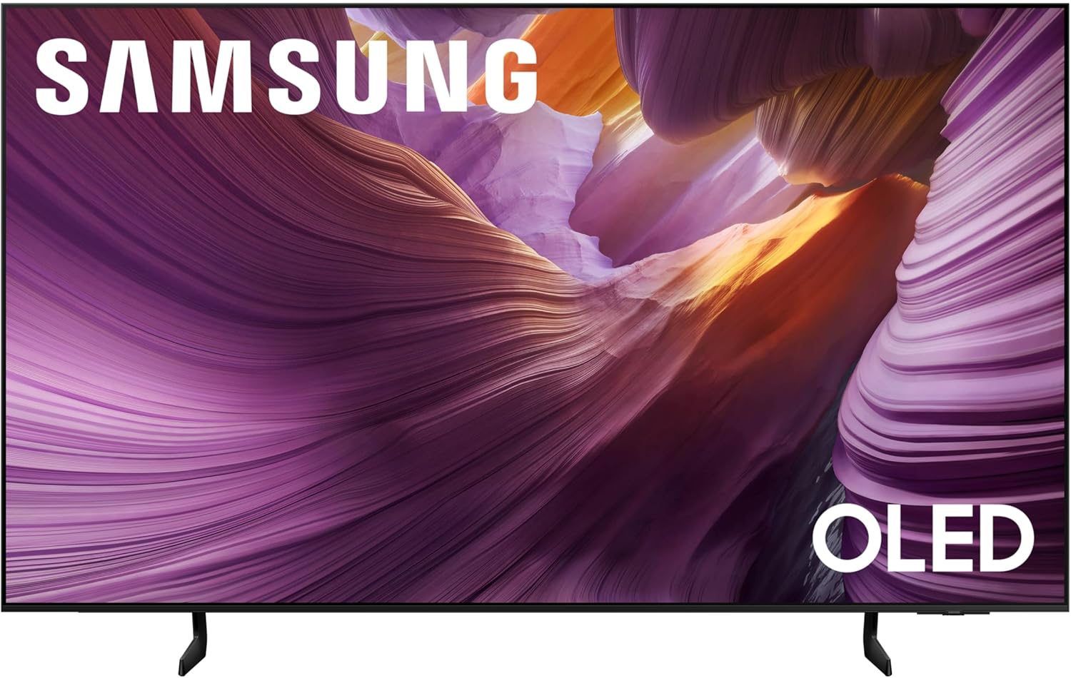 SAMSUNG QN55S85FAFXZA 55 Inch OLED HDR 4K Smart TV with a HW-B750F B Series Soundbar 5.1 Ch and Subwoofer (2025)