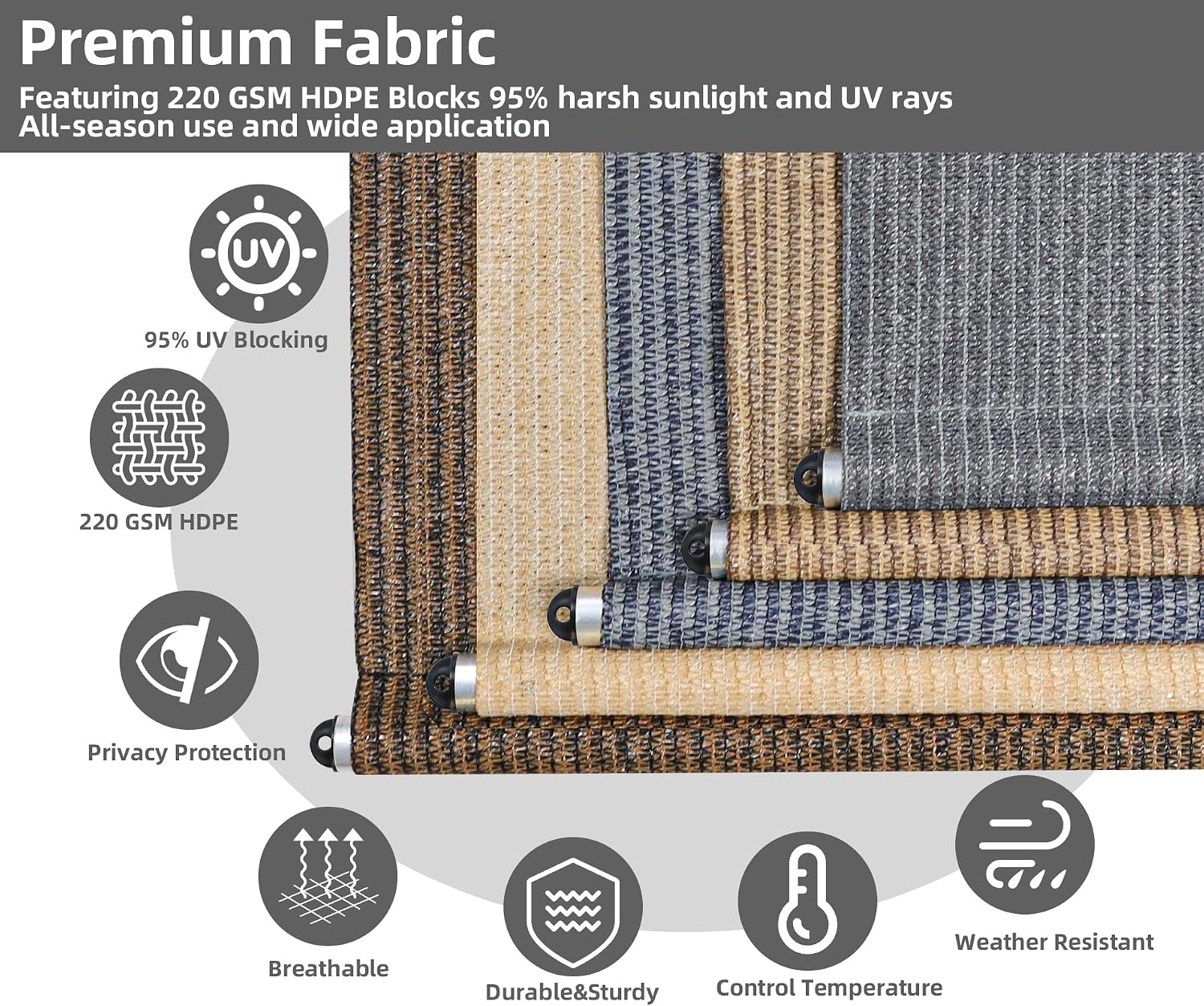 Outdoor Roller Shades,Exterior Cordless Patio Shades Roll Up Blinds for Porch Gazebo Pergola Backyard,Outdoor Blinds for Patio Privacy Screen Protection UV Sun Blocking Fade-Resistant 10ft Wide x 8 H