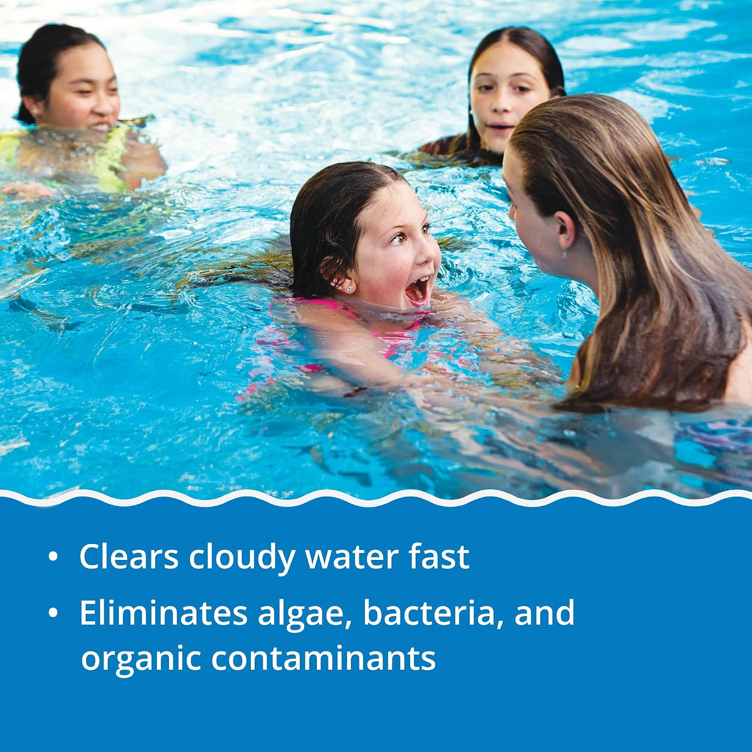 In The Swim Premium 3-in-1 Pool Shock - Di-Zap Contains Dichlor, Algaecide, and Stabilizer - 24 x 1 lb. Bags