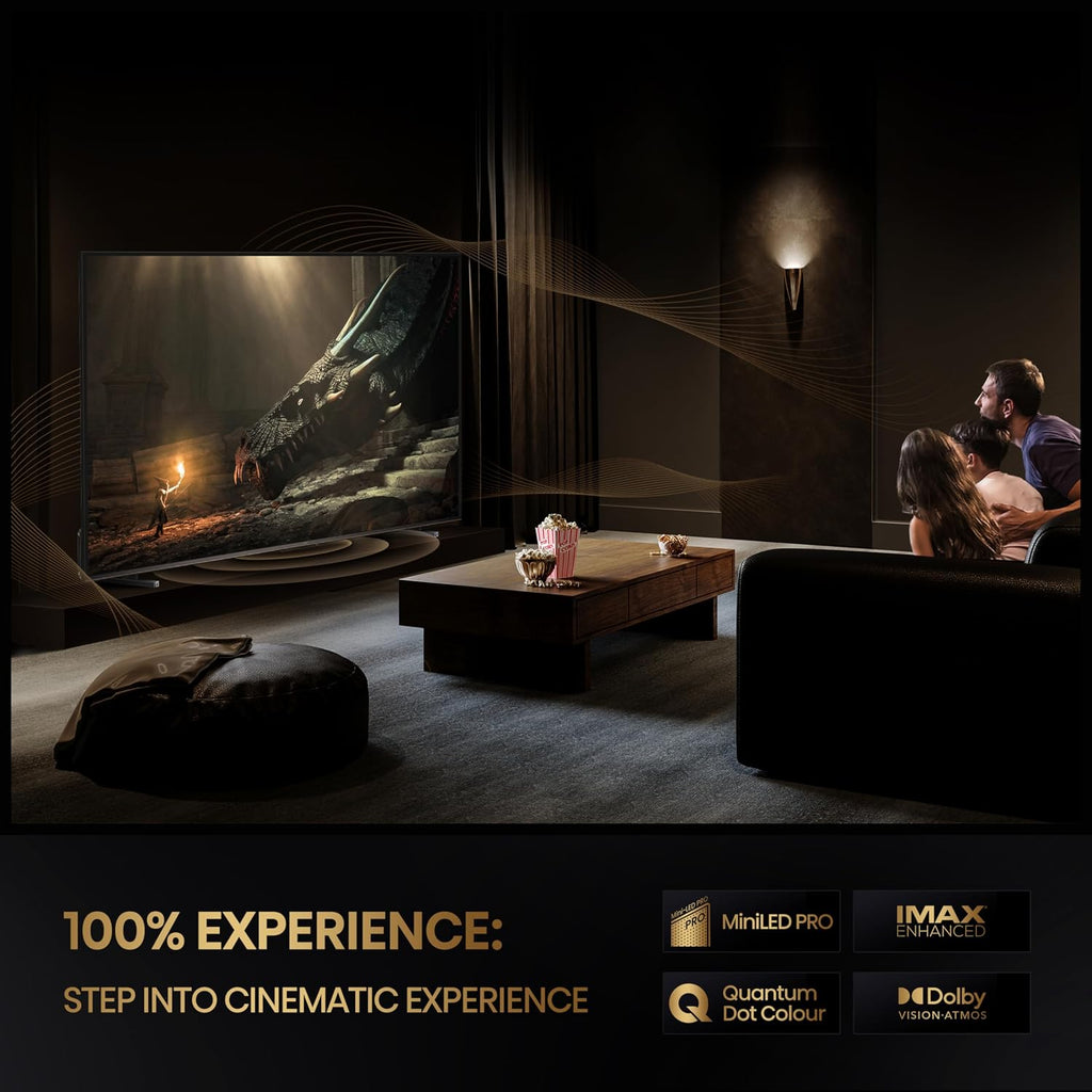 Hisense 100-Inch Class U8 Series Mini-LED ULED 4K UHD Google Smart TV (100U8K) - QLED, 480 Motion Rate, 144Hz Game Mode Pro, Dolby Vision IQ, HDMI 2.1, Alexa Compatibility, 2.1.2 Multi-Channel Audio