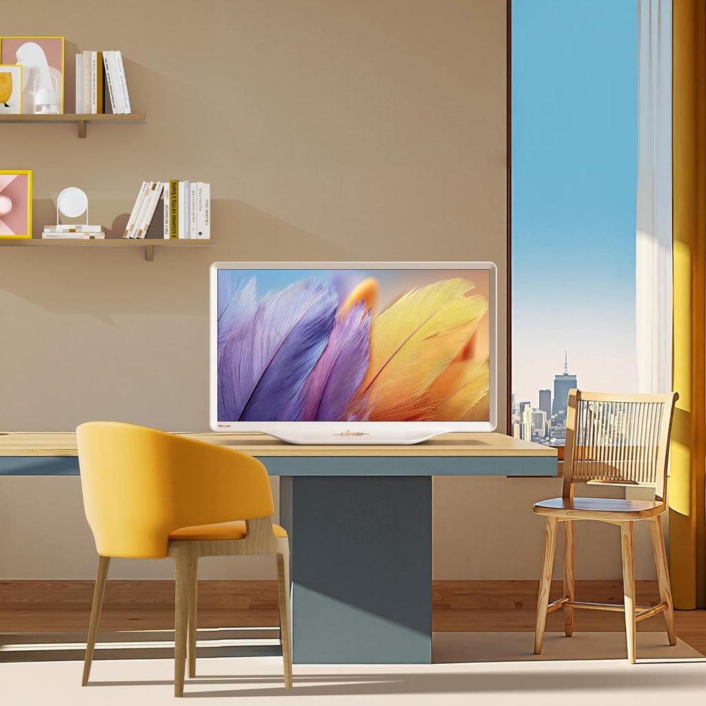 Hisense 32-Inch S5 DécoTV Series Hi-QLED FHD Smart Fire TV (32S5QF, 2025 Model) - Versatile Fit, Hi-QLED Color, Art-Inspired Design, Fluid Central Stand, DTS Virtual: X, Stream Live TV Without Cable