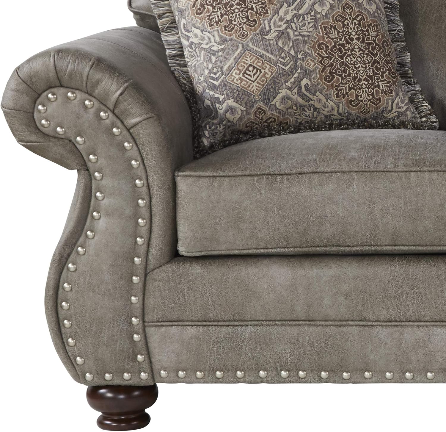 Roundhill Furniture Leinster Sofas, Gray