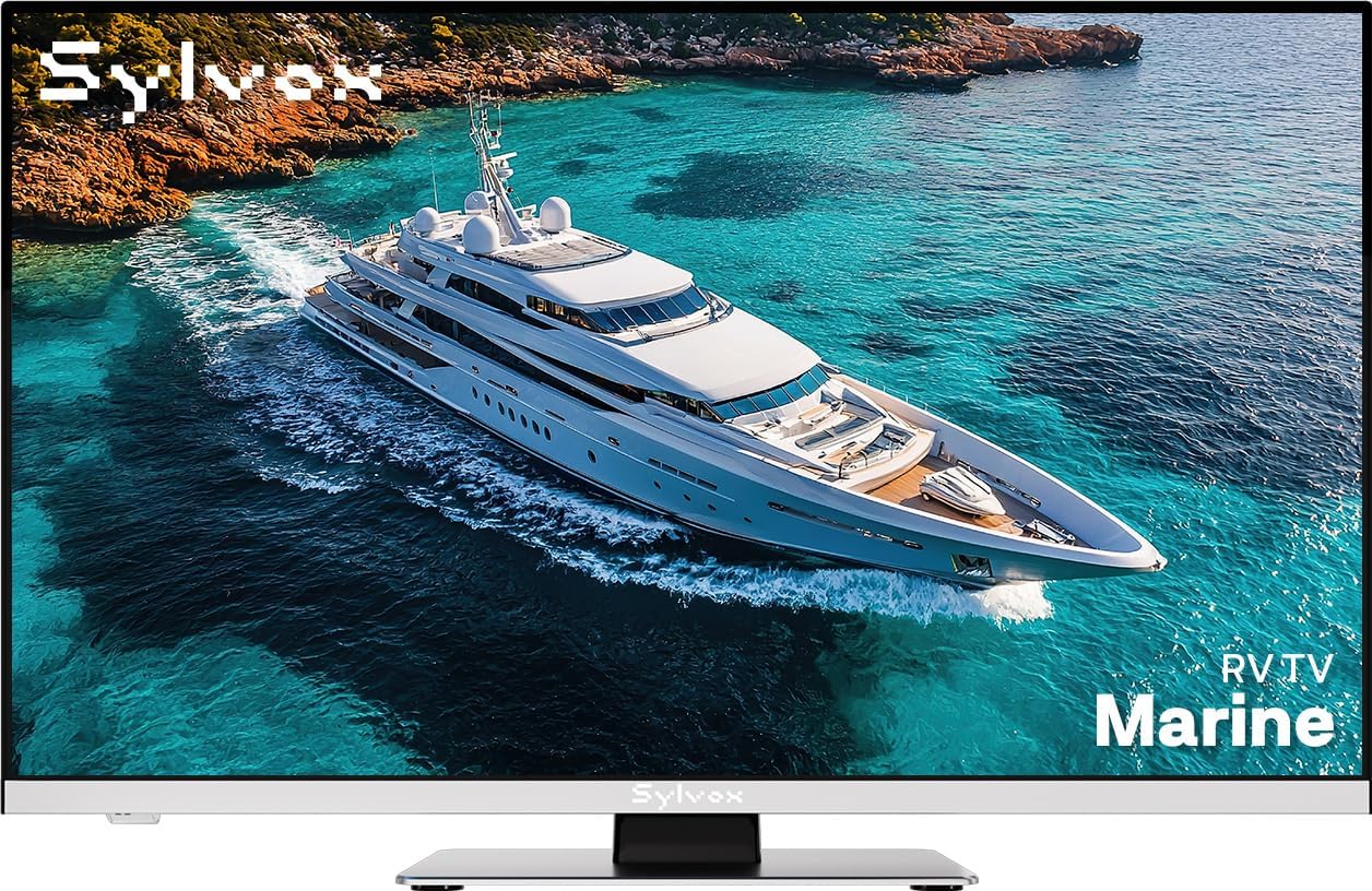 SYLVOX 12 Volt TV, 22' Smart RV TV w/DVD Player | 1080P Full HD, Wide Viewing Angle, ATSC Tuner, HDMI & USB, AC/DC Powered for RV, Boat, Yacht, Beach House, or Home