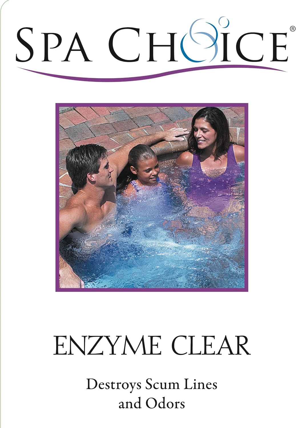 SpaChoice 1-Quart 12-Pack Premium Hot Tub Enzyme Clear, Spa Clarifier Hot Tub, Made in USA