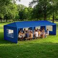 10x30 Party Tent Heavy Duty Outdoor Canopy Tents for Parties with 5 Removable Sidewalls Outside Large Gazebo Shelter Carpas para Fiestas for Backyard Patio Events Wedding BBQ, Blue