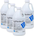 BioGuard SoftSwim B, 1/2 Gallon, Pack of 4, Gentle & Non-Chlorine Sanitizer, Formulated with Biguanide for Effective Pool Cleaning