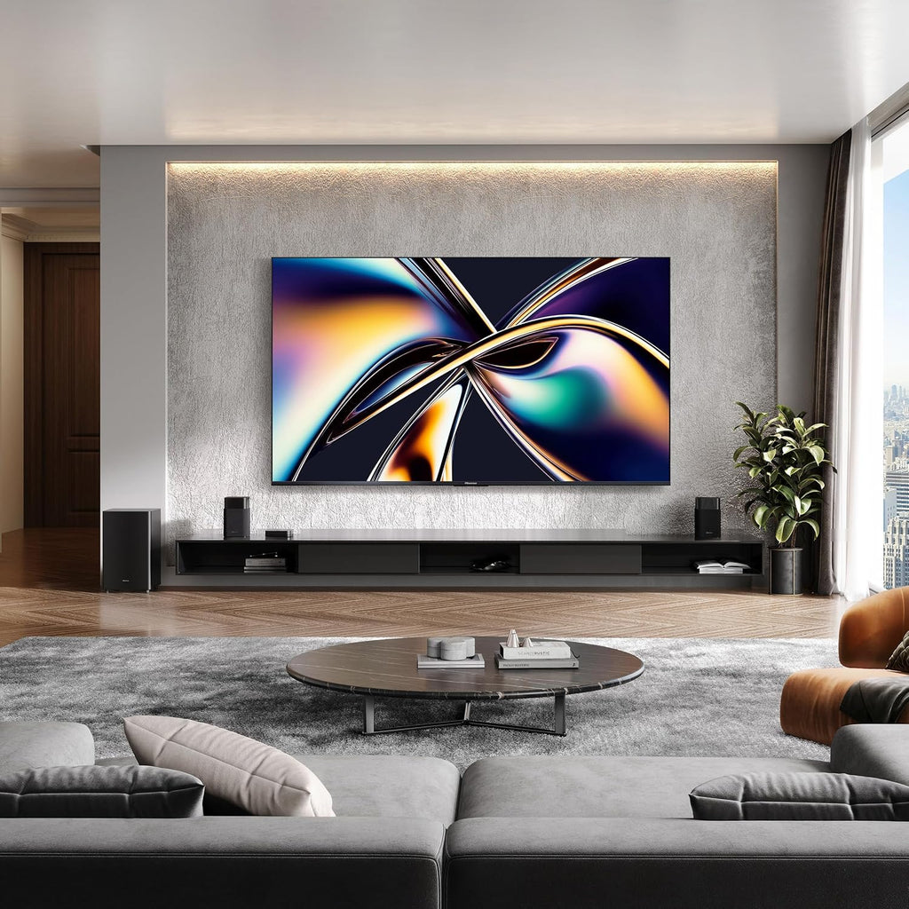 Hisense 75' Class U8 Mini-LED ULED 4K UHD Google Smart TV (75U8QG, 2025 Model) - QLED, Native 165Hz, VRR 288, Up to LD5600, 5000 Nits, HDR10+, Dolby Vision IQ · Atmos, IMAX Enhanced, 4.1.2 Ch Audio