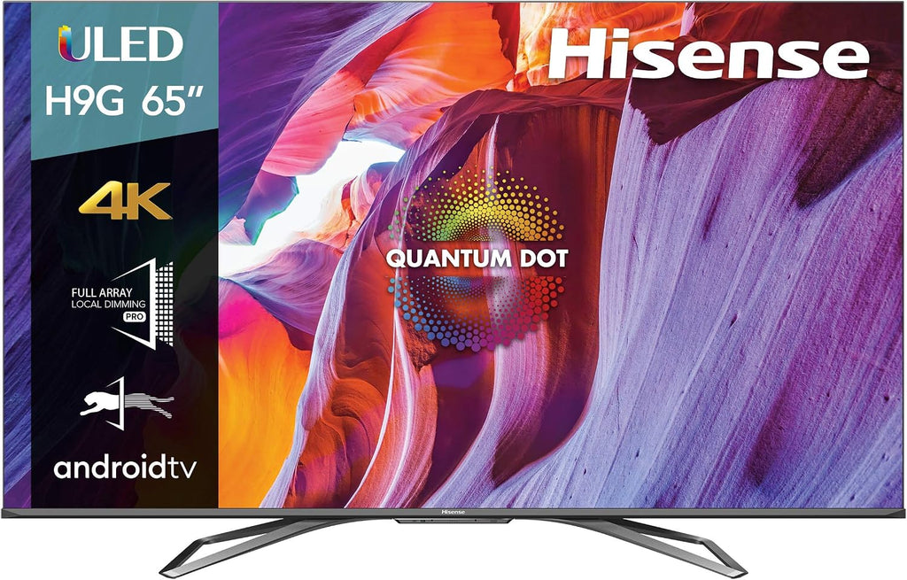 Hisense 65-Inch Class H9 Quantum Series Android 4K ULED Smart TV with Hand-Free Voice Control (65H9G, 2020 Model)