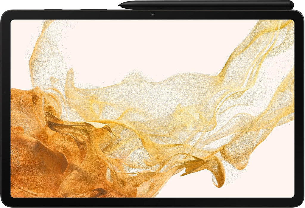 SAMSUNG Samsung Galaxy Tab S8+ Plus w/Low Latency S-Pen (128GB, 8GB) 12.4'' 120Hz AMOLED, Snapdragon 8 (4nm), All Day Battery, Android 12 Wi-Fi Tablet SM-X800 US Model (Graphite) (Renewed)