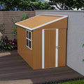 Leavader 8x4 FT Metal Storage Shed, Heavy-Duty Outdoor Matel Tool Shed with Windows, Lockable Door&Ventilation - Weatherproof Outdoor Garden Shed for Backyard, Lawn, Tool Organization
