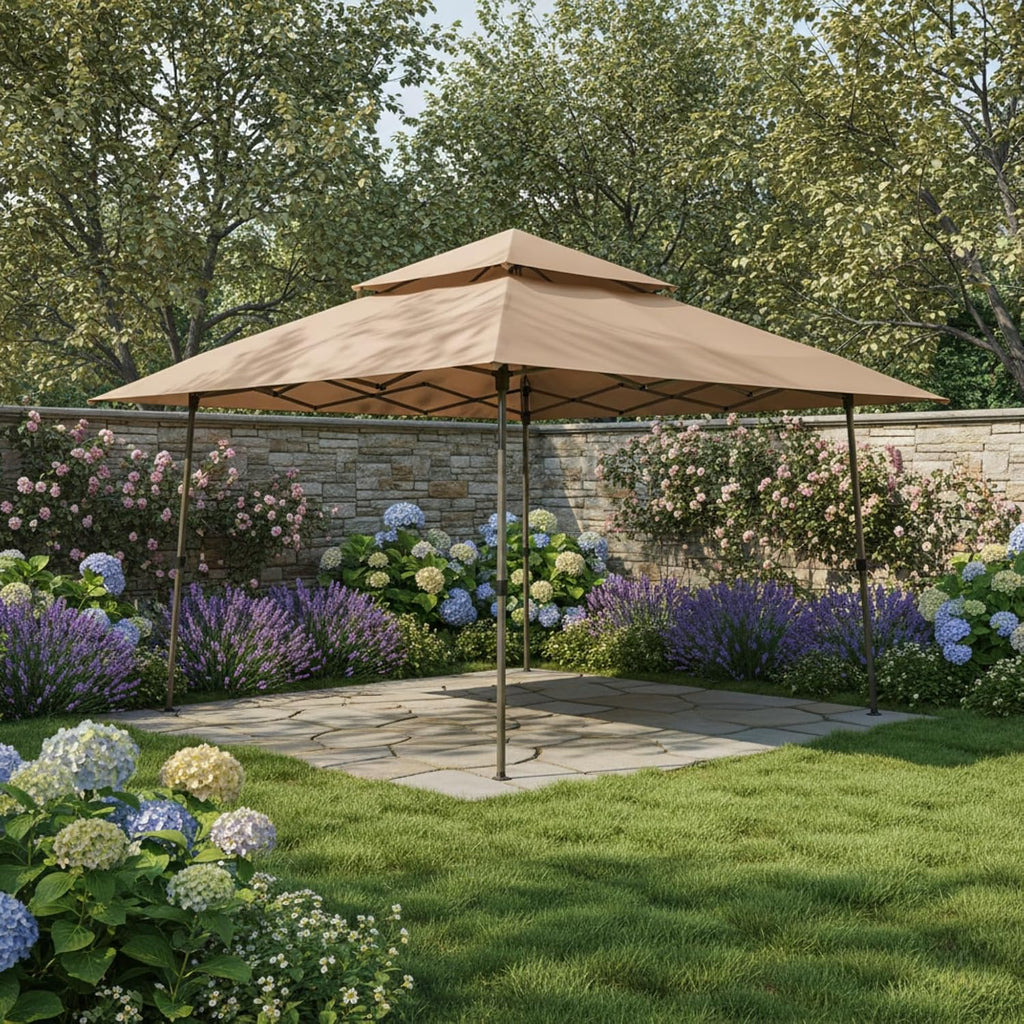 Garden Winds Reinforced RipLock 350 Replacement Canopy Top Cover Compatible with Z-Shade 13' x 13' Instant Shelter Canopy Gazebo Model ZS1313GAZTB - Beige