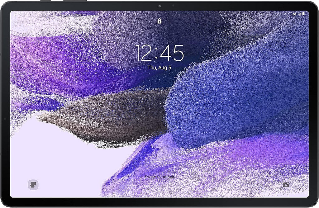 SAMSUNG Galaxy Tab S7 FE 2021 Android Tablet 12.4' Screen WiFi 256GB S Pen Included Long-Lasting Battery Powerful Performance, Mystic Black (Renewed)