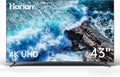 HORION 43 inch Smart TV, 4K UHD LED TV with WebOS 22, Ultra Slim Television with Mega Contrast, HDR10, Dolby Audio - Streaming Live, Bluetooth, Hdmi, WiFi ((P6D Series)