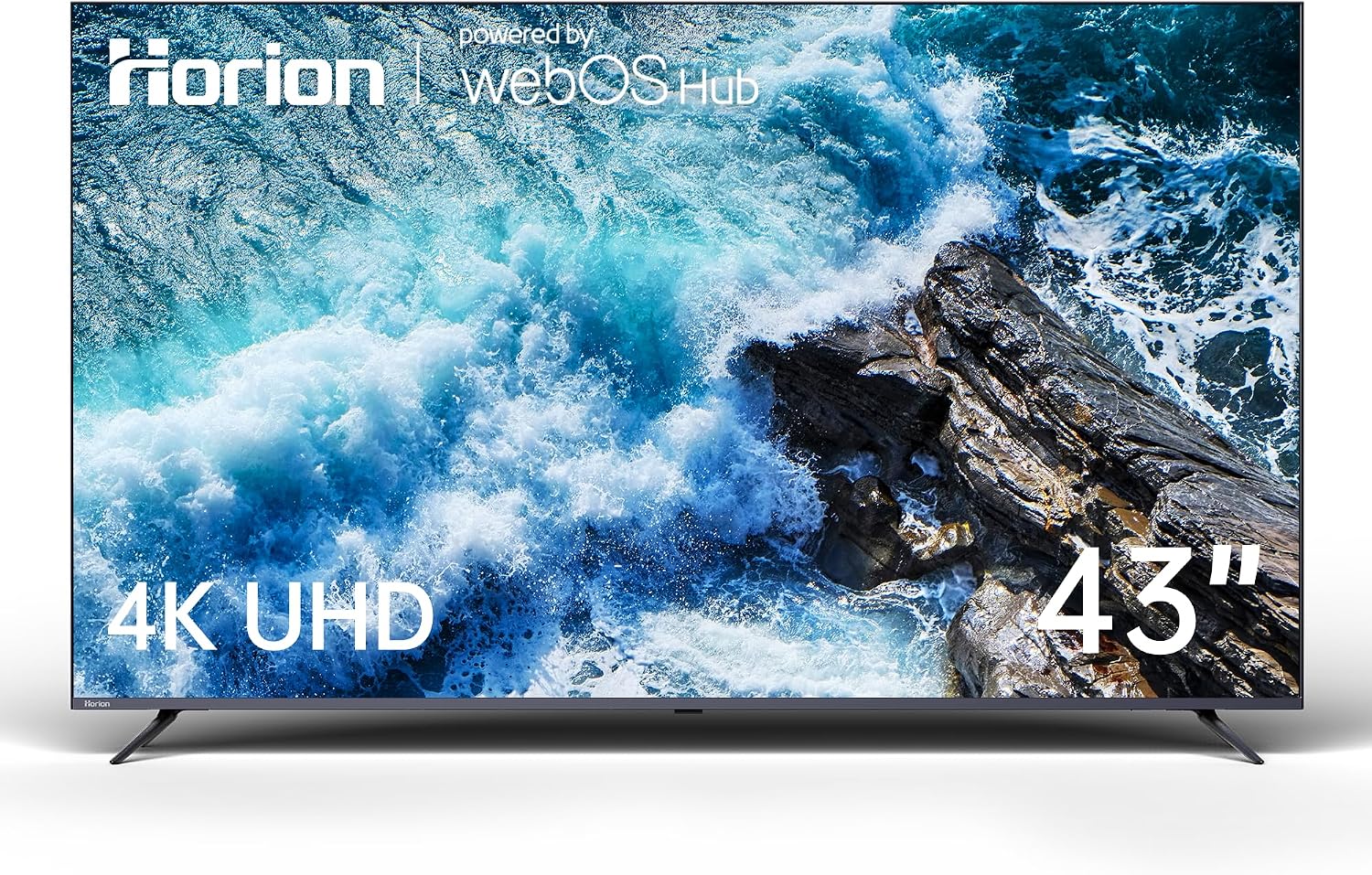 HORION 43 inch Smart TV, 4K UHD LED TV with WebOS 22, Ultra Slim Television with Mega Contrast, HDR10, Dolby Audio - Streaming Live, Bluetooth, Hdmi, WiFi ((P6D Series)