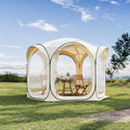 10x10ft Gazebo Screen Tent, Pop Up Bubble Tent, Mosquito Proof & Sun Shade Canopy, Heavy Duty Waterproof Outdoor Shelter for Patio, Camping, Backyard Parties