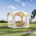 12x12ft Gazebo Screen Tent, Pop Up Bubble Tent, Mosquito Proof & Sun Shade Canopy, Heavy Duty Waterproof Outdoor Shelter for Patio, Camping, Backyard Parties